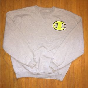 Champion large patch Crewneck